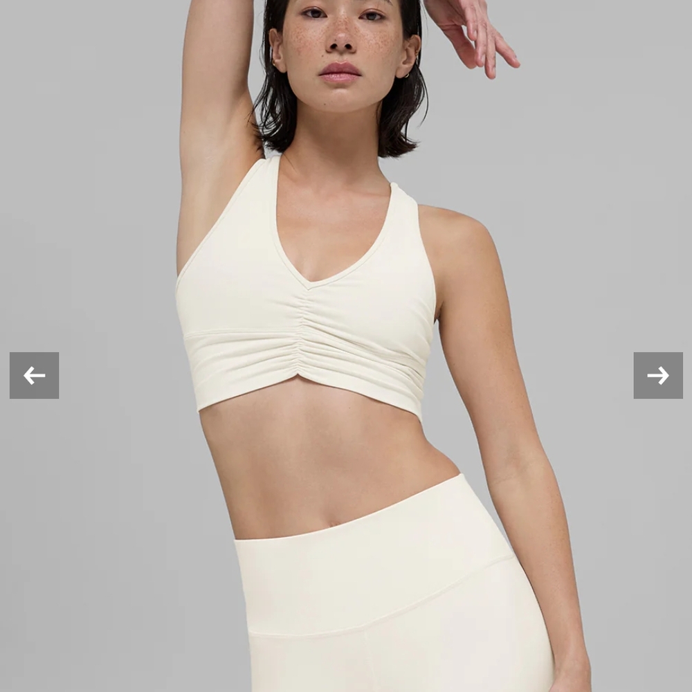 ALO Yoga Cream Sports Bra